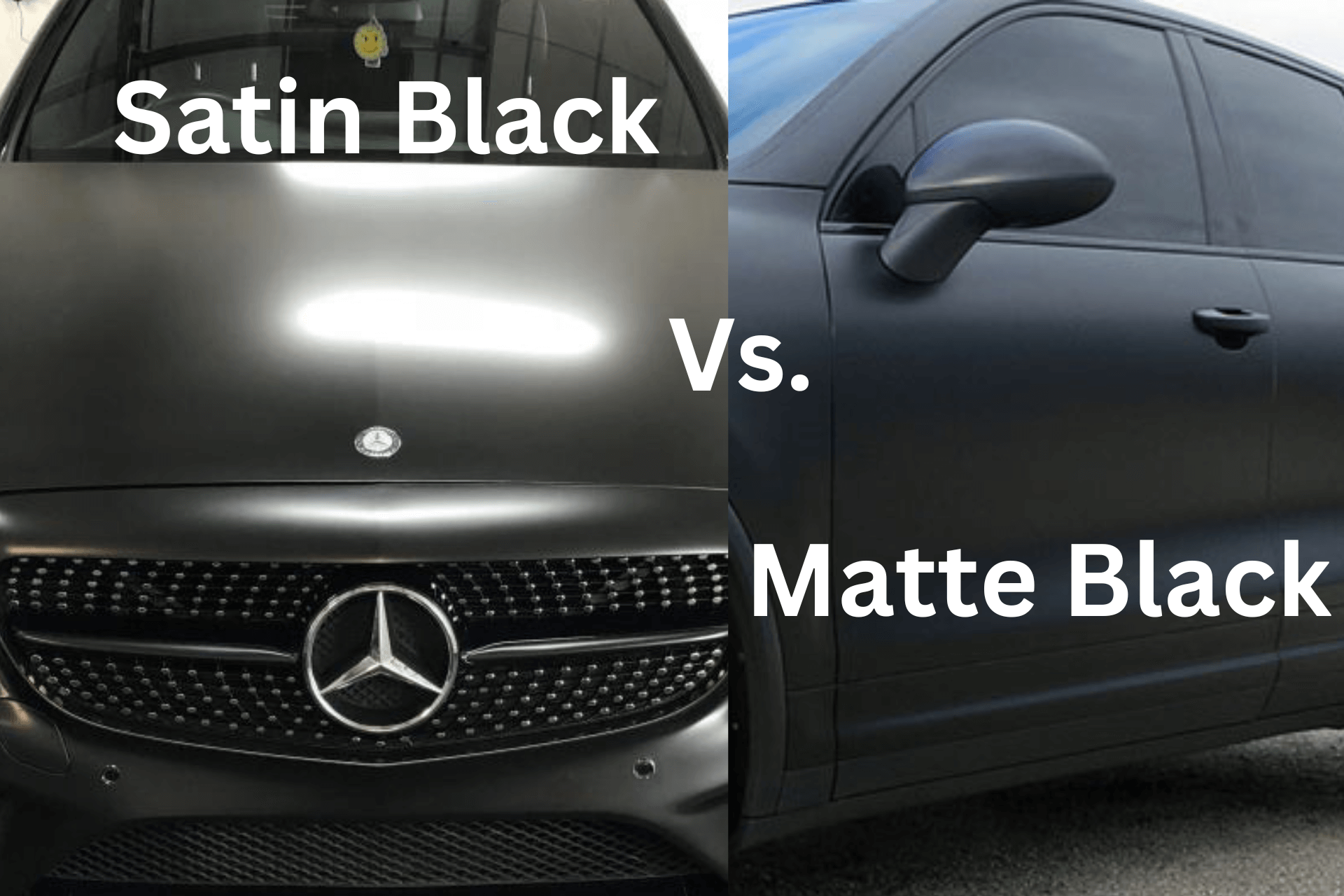 Satin Black Vs. Matte Black Car Finish 